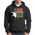 Silly Goose On The Loose Retro Groovy Silly Goose Club Hoodie