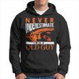 Skeet Shooting Never Underestimate The Old Guy Trap Shooters Gift For Mens Hoodie