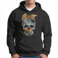 Skull Bow Leopard Vintage Retro Funny Halloween Gifts Halloween Funny Gifts Hoodie