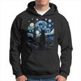 Starry Night Inspired Cat Cat Hoodie