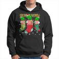 Three Chameleon In Socks Ugly Christmas Sweater Party Hoodie