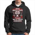 Never Underestimate An Old Us Veteran Born In January Hoodie