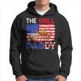 Vintage American Flag The Grill Dad Costume Bbq Grilling Hoodie