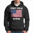 Vintage Patriotic Usa Flag Us Army Fort Polk Hoodie