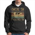 Vintage Smoke Em If You Got Em Bbq Grilling Funny Hoodie
