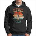 Vintage Never Underestimate An Old Man With A Cello Hoodie