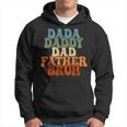 Vintageretro Fathers Day Outfit Dada Daddy Dad Father Bruh Hoodie