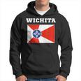 Wichita Usa Travel Kansas Flag Gift American Hoodie