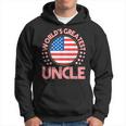 Worlds Greatest Uncle Usa Flag Gift Hoodie
