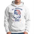 All American Dad Patriotic Eagle Sunglasses Us Flag 4Th July Gift For Mens Hoodie