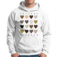 Cute Friends Forever Watercolor Patterned Hearts Friendship Hoodie