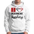 Double Bass Clef Heart I Love Playing My Autoharp Musician Hoodie
