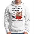 Easily Distracted By Cats And Books Funny Cat Lover Gifts For Cat Lover Funny Gifts Hoodie