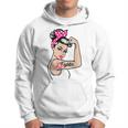 Fighter Rosie The Riveter Breast Cancer Awareness Hoodie