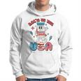 Funny Retro Vial Rocn In The Usa Happy 4Th Of July Vibes Hoodie
