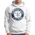 Hampton Bays New York Ny Vintage Boat Anchor & Oars Hoodie