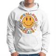 Hello 5Th Grade Smile Pencil Groovy Back To Shool 5Th Grade Hoodie
