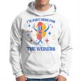 Hot Dog Im Just Here For The Wieners Funny 4Th Of July Hoodie