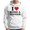 I Love Being A Cougar I Heart Being A Cougar Hoodie