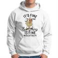 It's Fine I'm Fine Everything Is Fine Educator Thanksgiving Hoodie