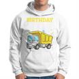 Kids Birthday Boy Toddler Construction Truck Theme Hoodie