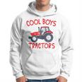 Kids Tractor Boy Young Farmer Cool Boys Drive Tractors Hoodie