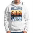 Lets Face It I Was Crazy Before The Cats Funny Cats Lover IT Funny Gifts Hoodie