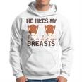 He Likes My Turkey Breasts Couple Matching Thanksgiving Hoodie