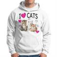 I Love Cats Cat Lover I Love Kittens Hoodie