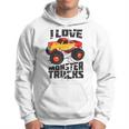 I Love Monster Trucks Cute Bigfoot Trucks Hoodie