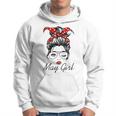 May Girl Wink Eye Woman Face Born In May Hoodie
