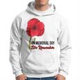 Memorial Day Red Poppy Patriotic Military Veteran Hoodie