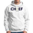 Navy Chief With Inset Anchor- Blue And Gold Hoodie