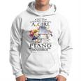 Never Underestimate A Girl Who Plays Piano Born In November Piano Funny Gifts Hoodie