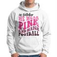 In October We Wear Pink Football Pumpkin Breast Cancer Hoodie
