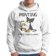 Painting Because Murder Is Wrong Cat Hoodie