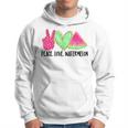 Peace Love Watermelon Funny Beach Summer Vacation Vacation Funny Gifts Hoodie