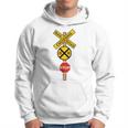 Railroad Crossing | Cute Road Sign Crossing Gift Hoodie