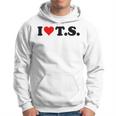 Red Heart I Love Ts Hoodie