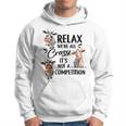 Relax Were All Crazy Its Not A Competition Cow Hoodie