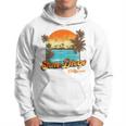 San Diego Beach Summer Vacation Sunset Palm Trees San Diego Funny Gifts Hoodie