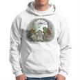 Vintage Frog Toad Friend Cottagecore Aesthetic Frog Lovers Hoodie