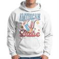 Western Cowgirl Boots Retro American Girls Babe 4Th Of July Hoodie