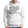 Worlds Okayest Uncle Gift Funny Worlds Okayest Uncle Hoodie