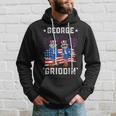 4Th Of July George Washington Griddy George Griddin Funny Hoodie Gifts for Him