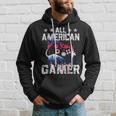 4Th Of July Video Game American Flag All American Gamer Hoodie Gifts for Him