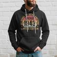 80Th Birthday Vintage 1943 Men Turning 80 Bday 80 Years Old Hoodie Gifts for Him