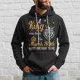 A King Was Born On March 30Th Happy Birthday To Me You Lions Hoodie Gifts for Him