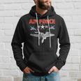 Air Force Vintage Rounde L Air Force Veteran Gift Hoodie Gifts for Him