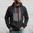 All-American Dad Patriotic Usa Flag Fathers Day Gift Hoodie Gifts for Him